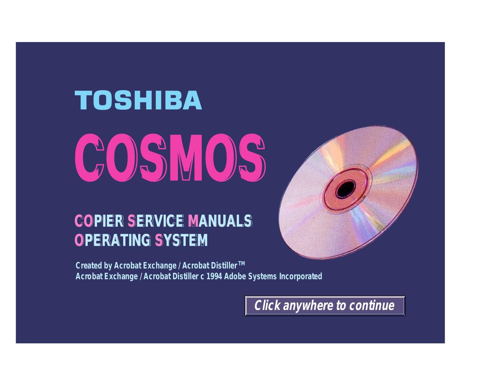 TOSHIBA 1550 Service Bulletin