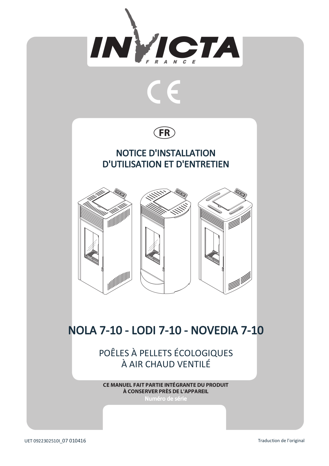 INVICTA LODI User Manual