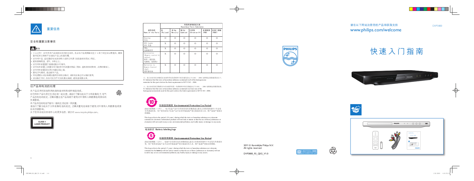 Philips DVP3800 User Guide