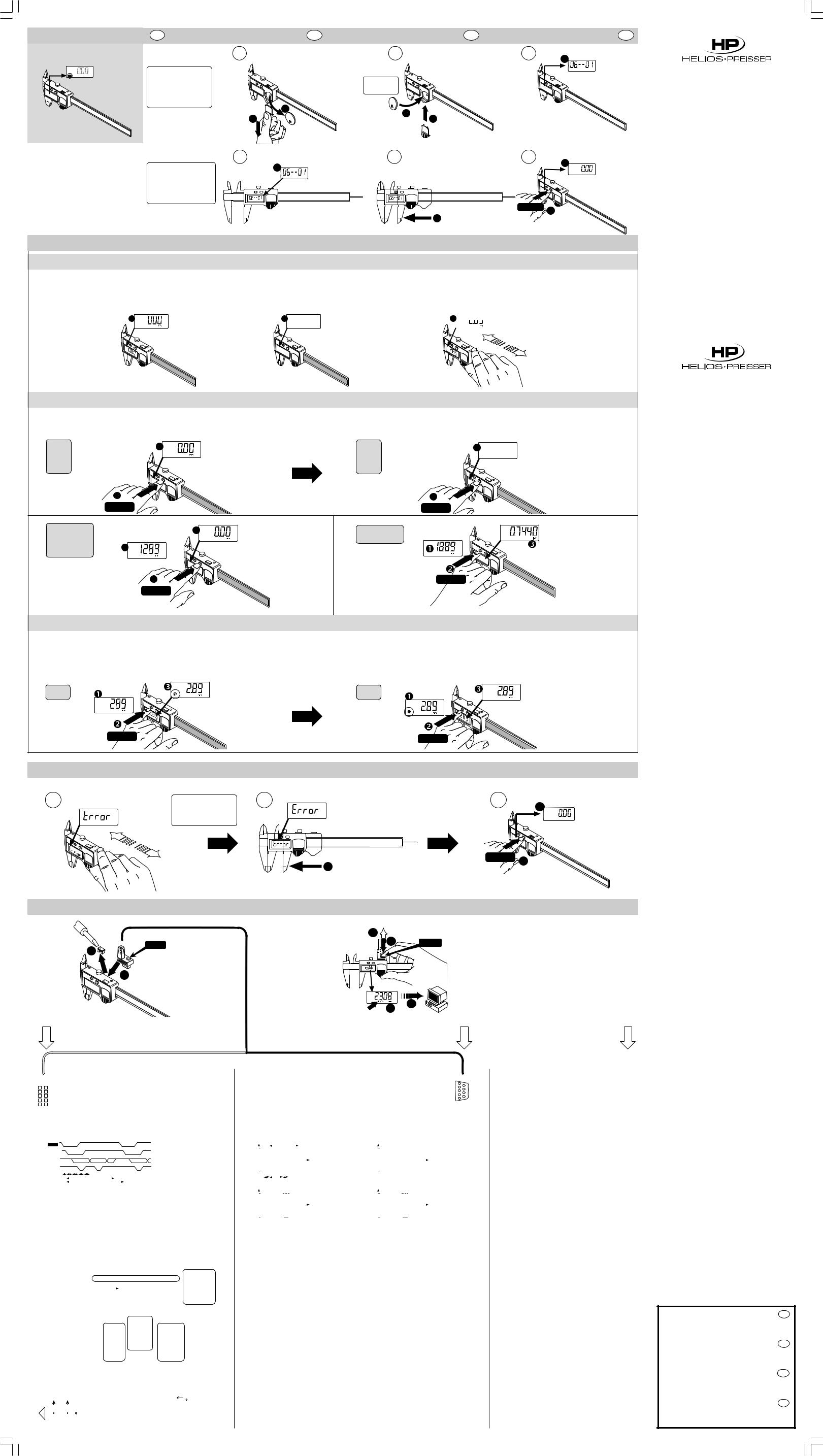 HELIOS PREISSER 1220 516, 1220 517, 1222 516, 1220 416, 1220 417 User guide