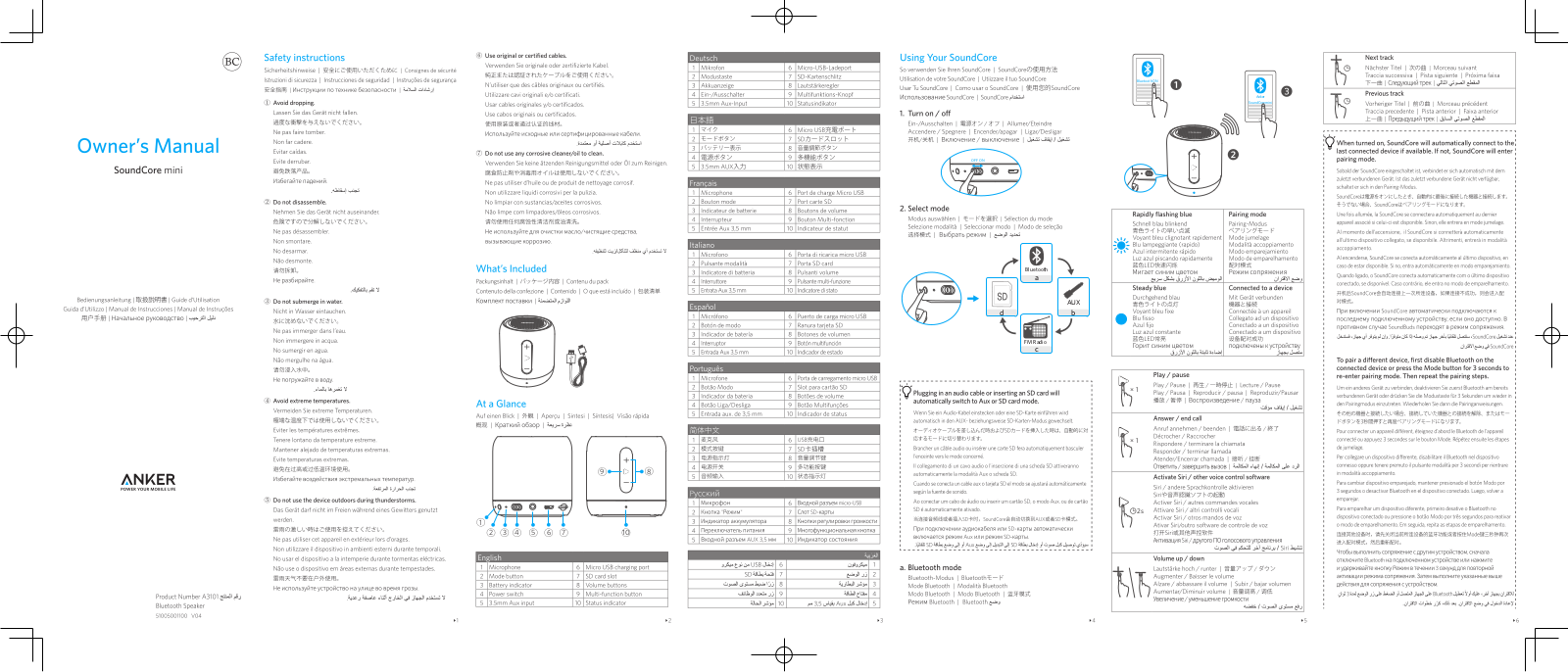 Anker SoundCore mini User manual