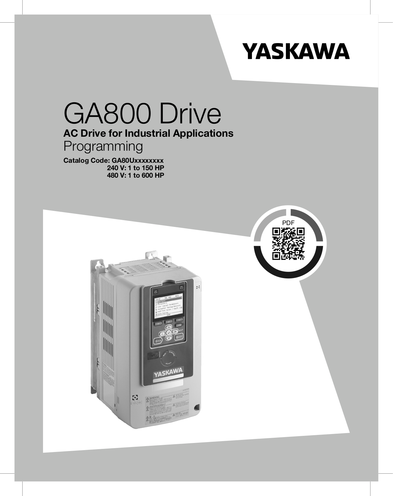 Yaskawa GA800 Programming Manual