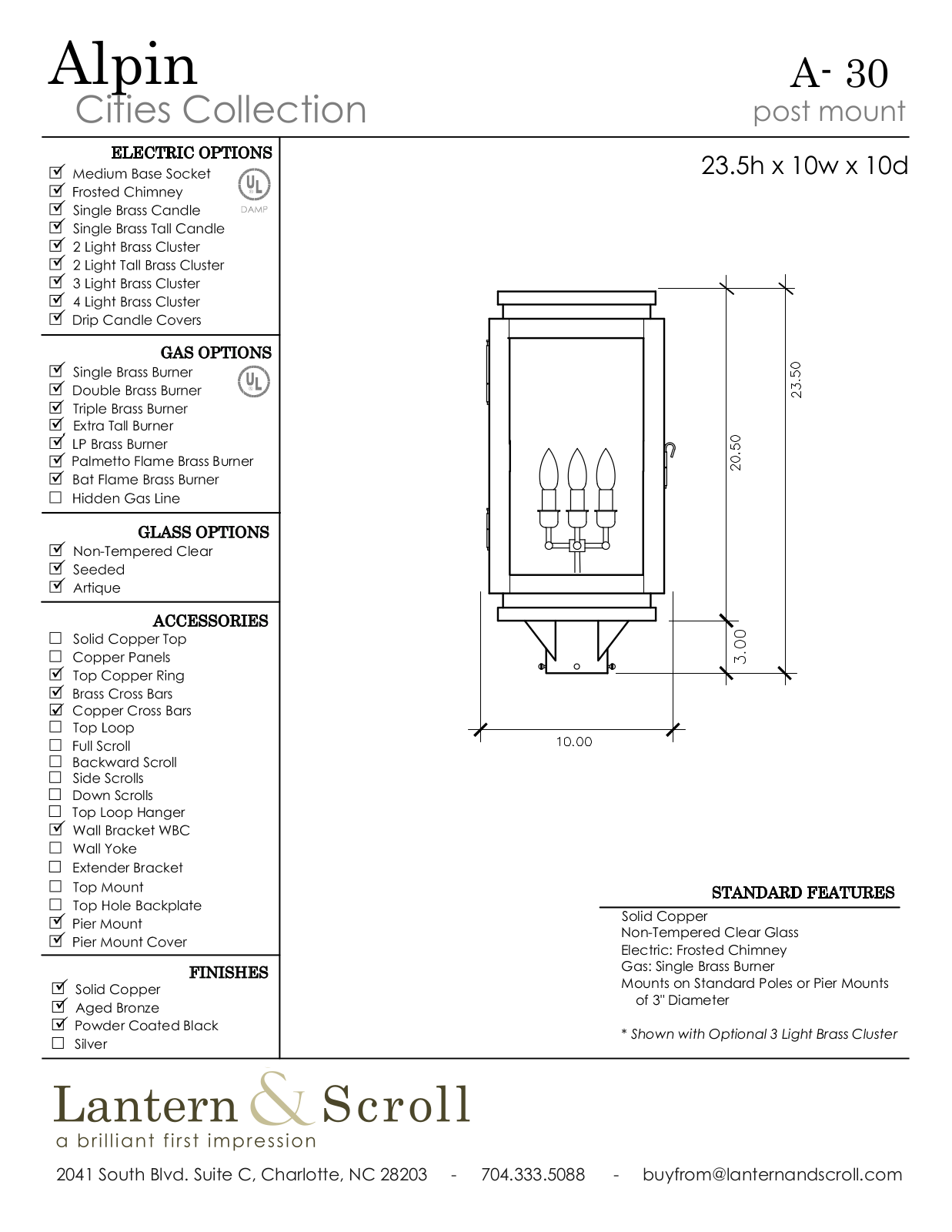 Lantern & Scroll LASC1019 Specifications - ManualMachine.com