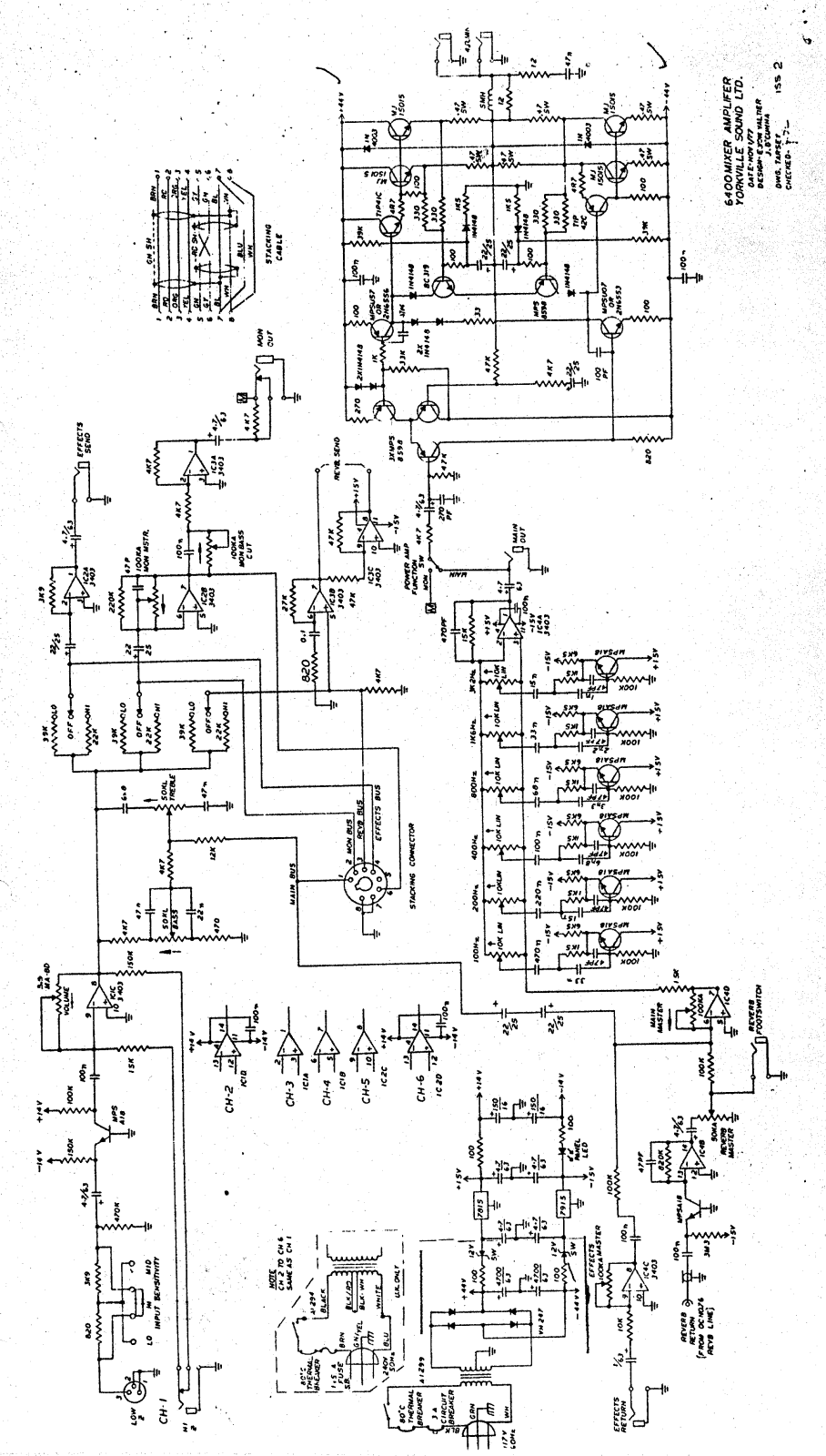 Traynor mx6400 schematic