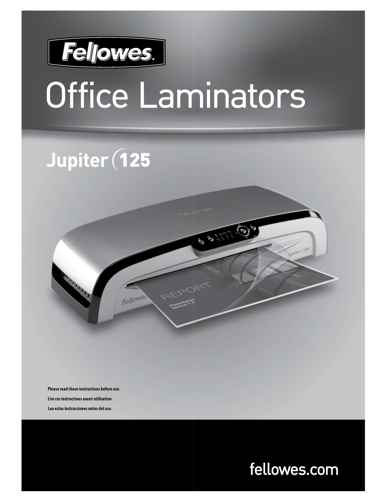 Fellowes Jupiter 125 User Manual