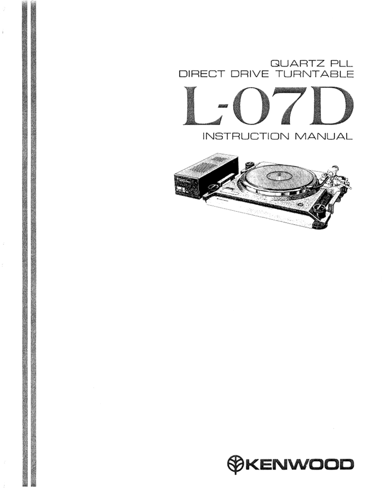 Kenwood L-07-D Owners manual