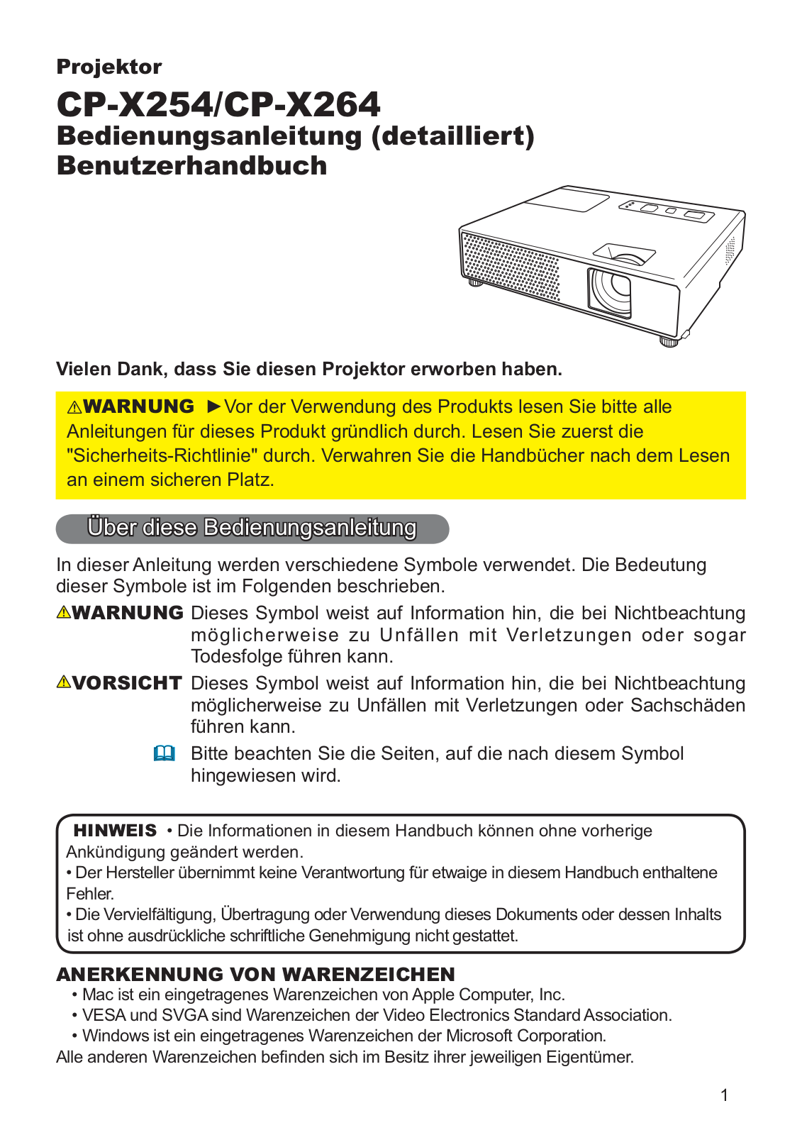 Hitachi CP-X264WF User Manual