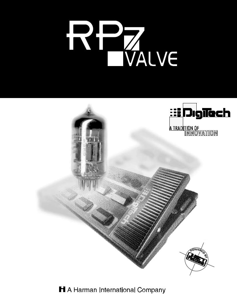 Digitech RP-7 User Manual