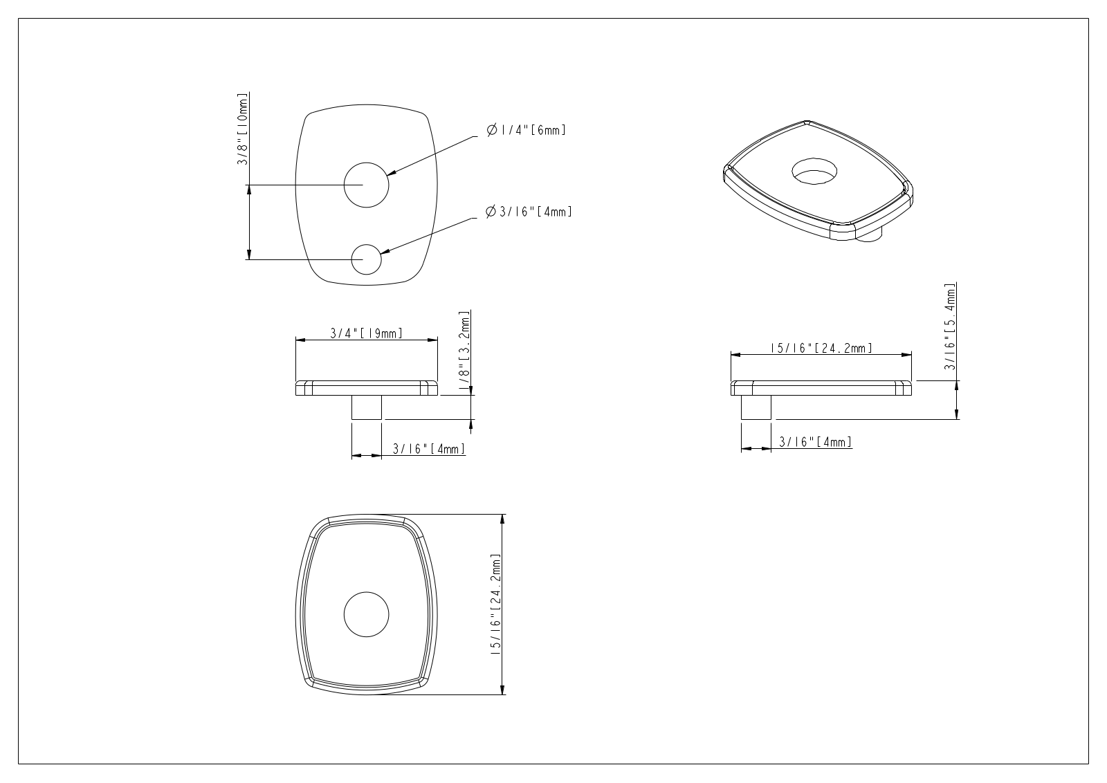 Jeffrey Alexander HWSC1042 Dimensions