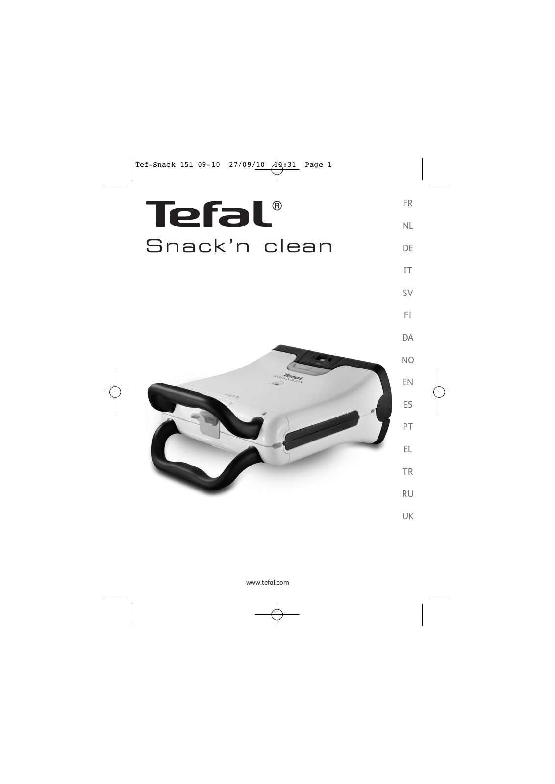 TEFAL SW372112, SW373112, SW375136 Instruction Manual