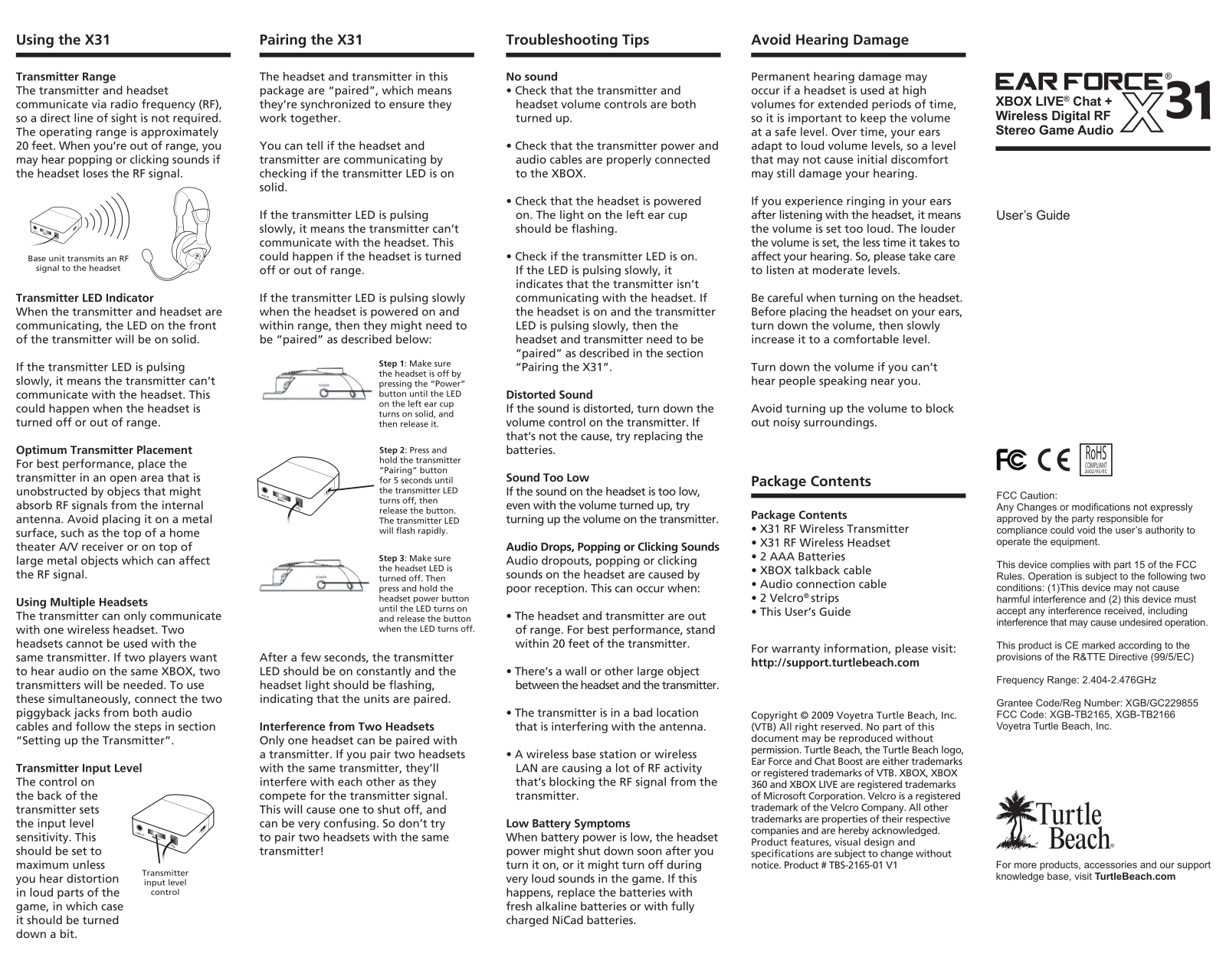 Turtle Beach X31 User Manual