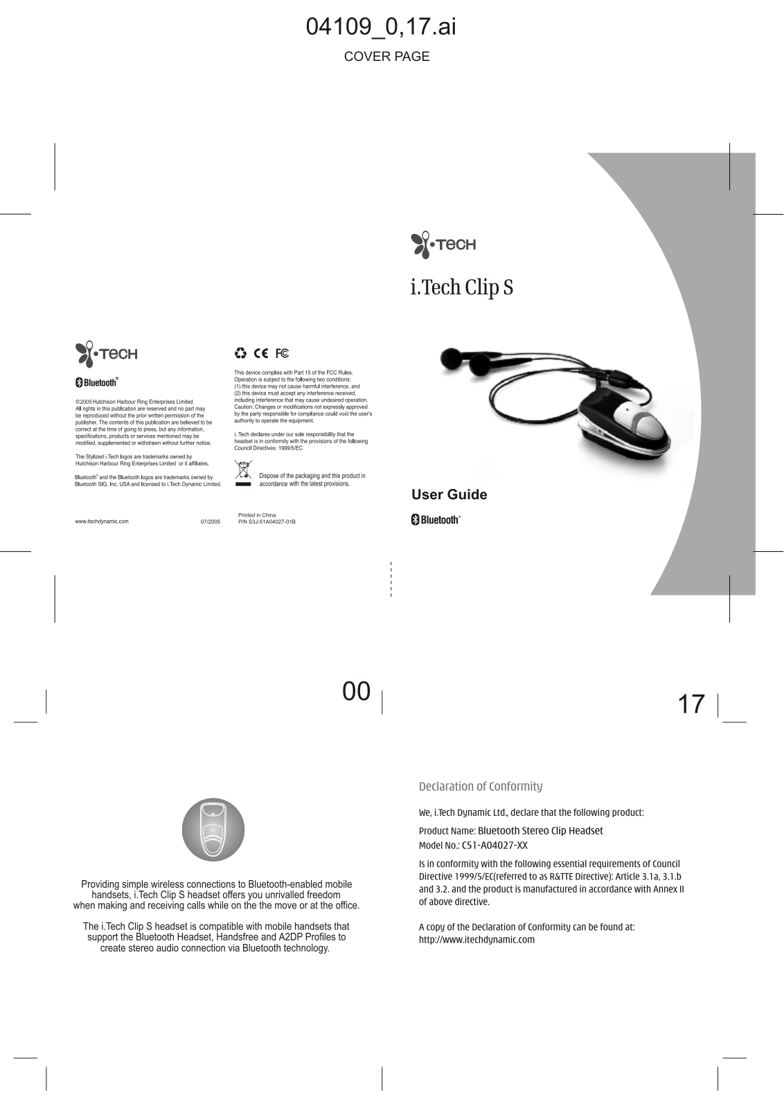 i.Tech Clip S User Manual