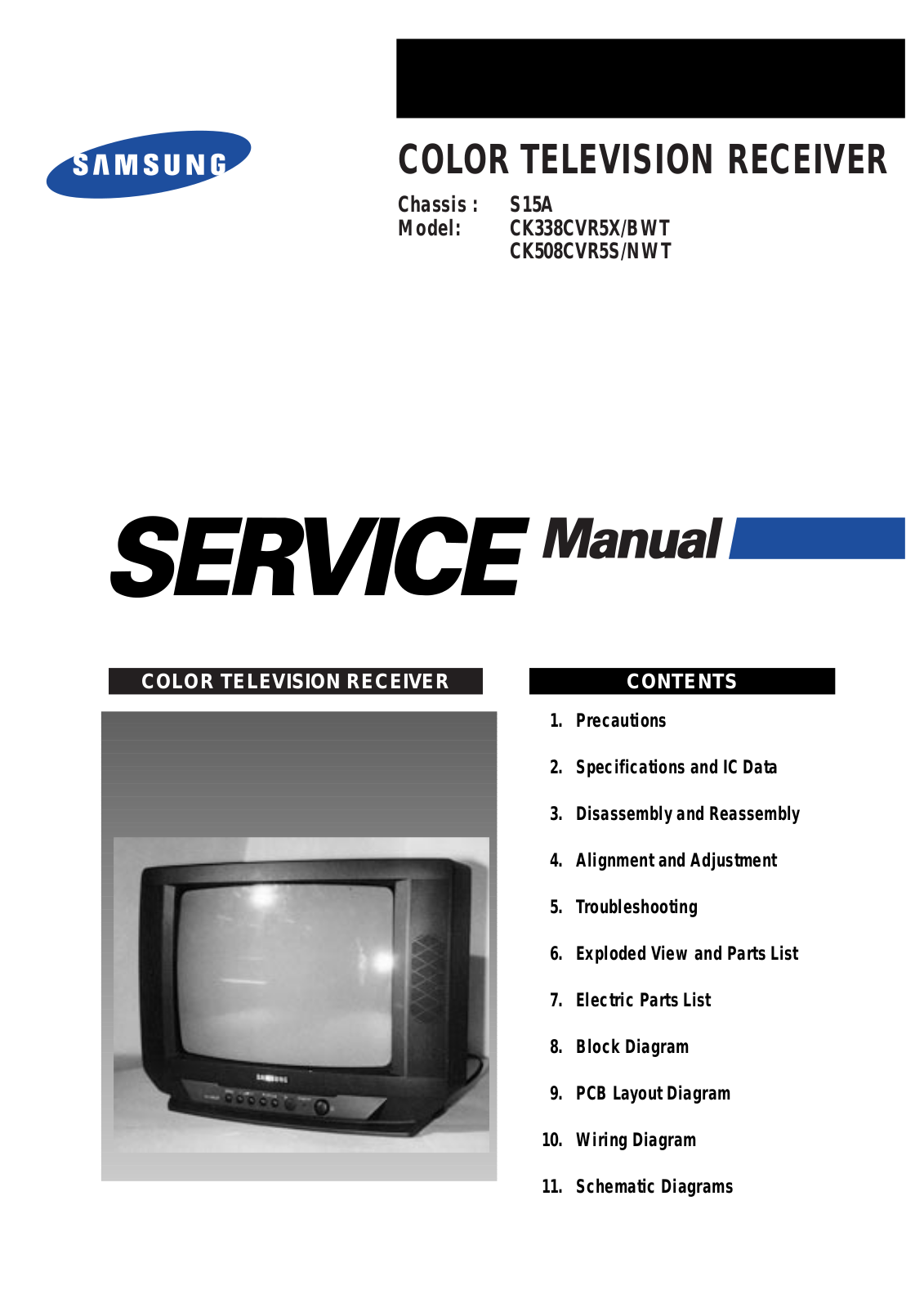 SAMSUNG CK508CVR5S Service Manual
