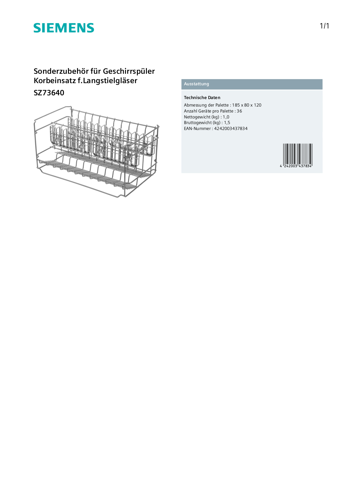 Siemens SZ73640 User Manual