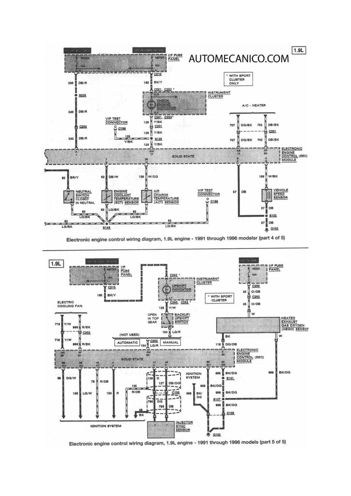 AUTOMECANICO Escort 13-48 fordesc8 Diagram