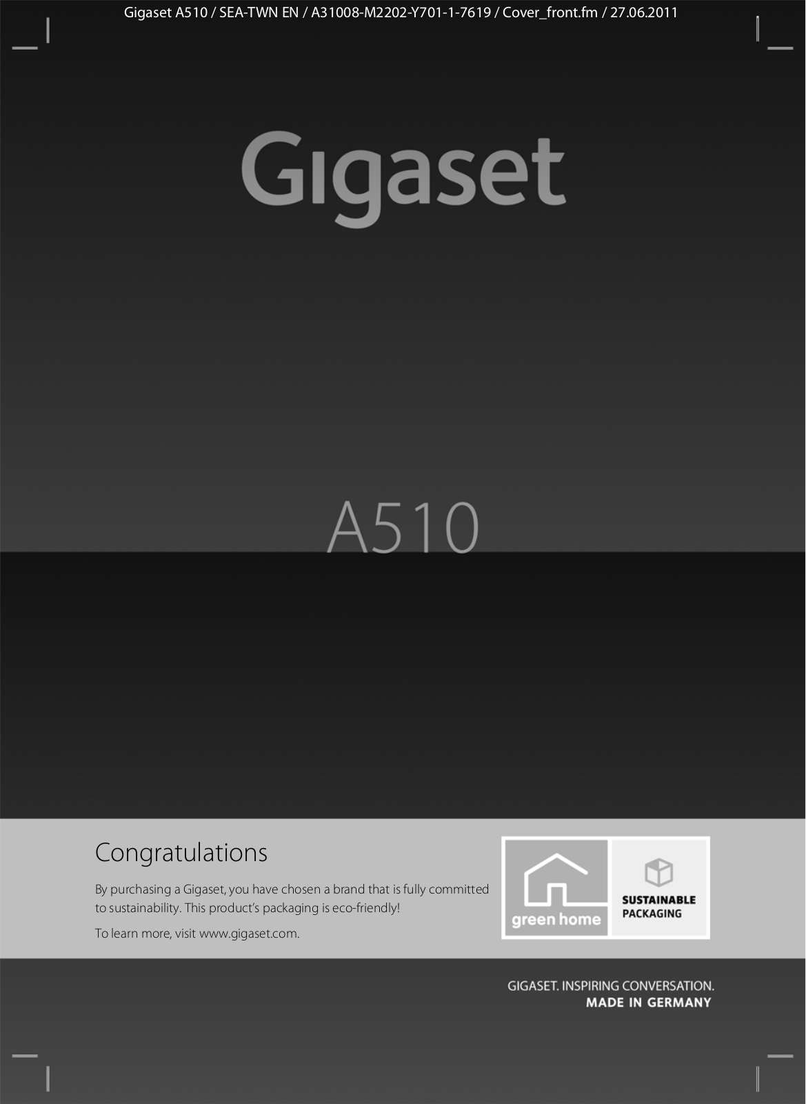 Siemens GIGASET A510 User Manual