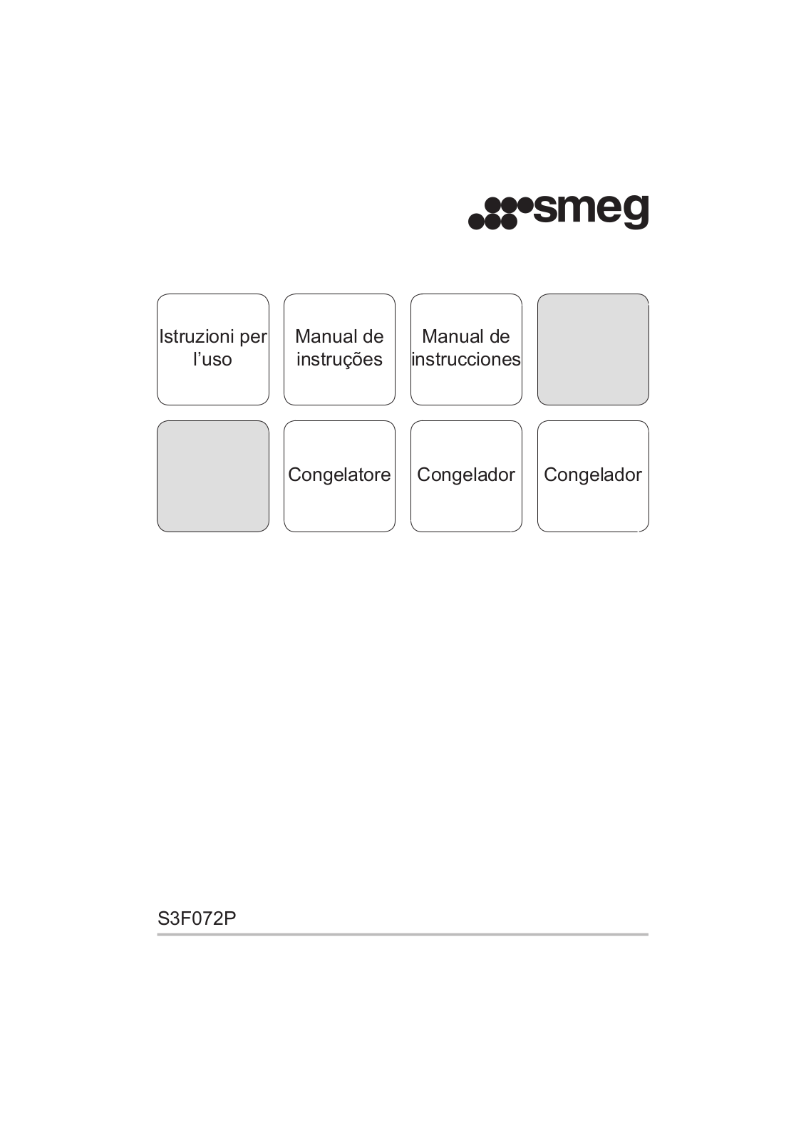 Smeg S3F072P User manual