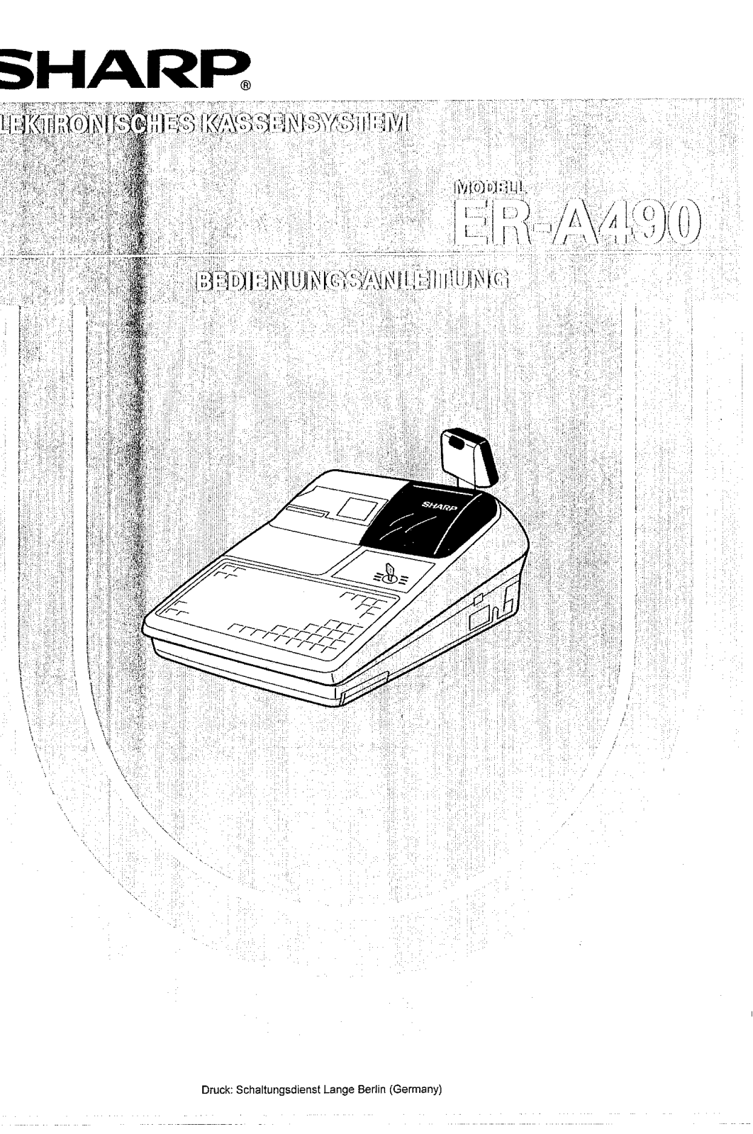 Sharp ER-A490 Operation Manual