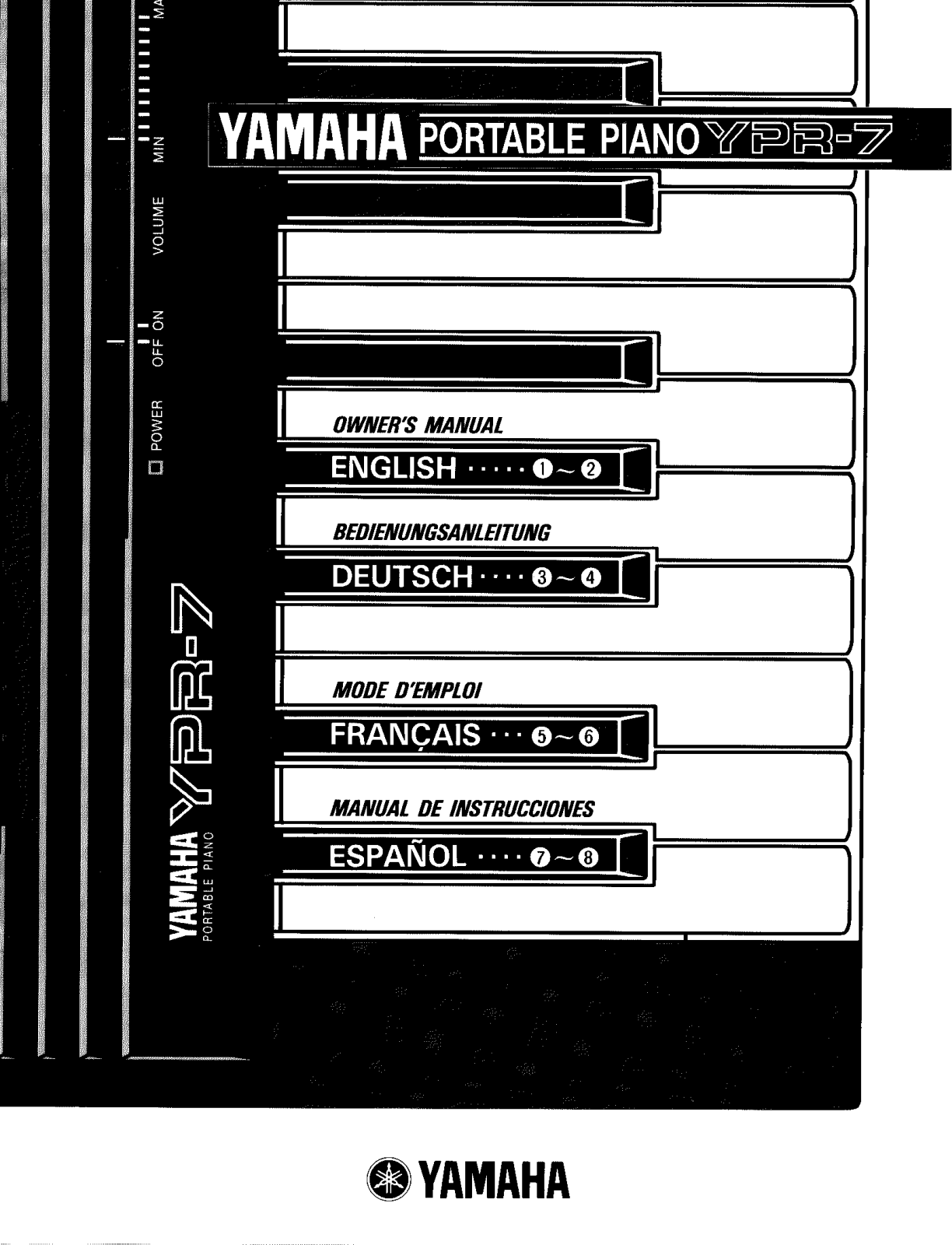 Yamaha YPR7 Owner's Manual