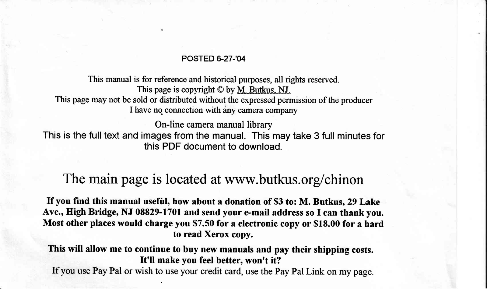 exakta 35mm User Guide - ManualMachine.com