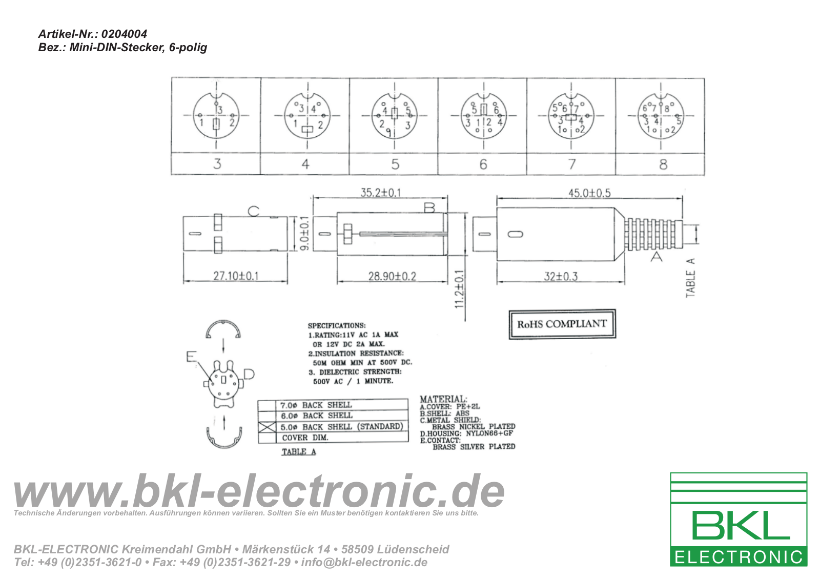 BKL BKL 0204004 Datasheet - ManualMachine.com