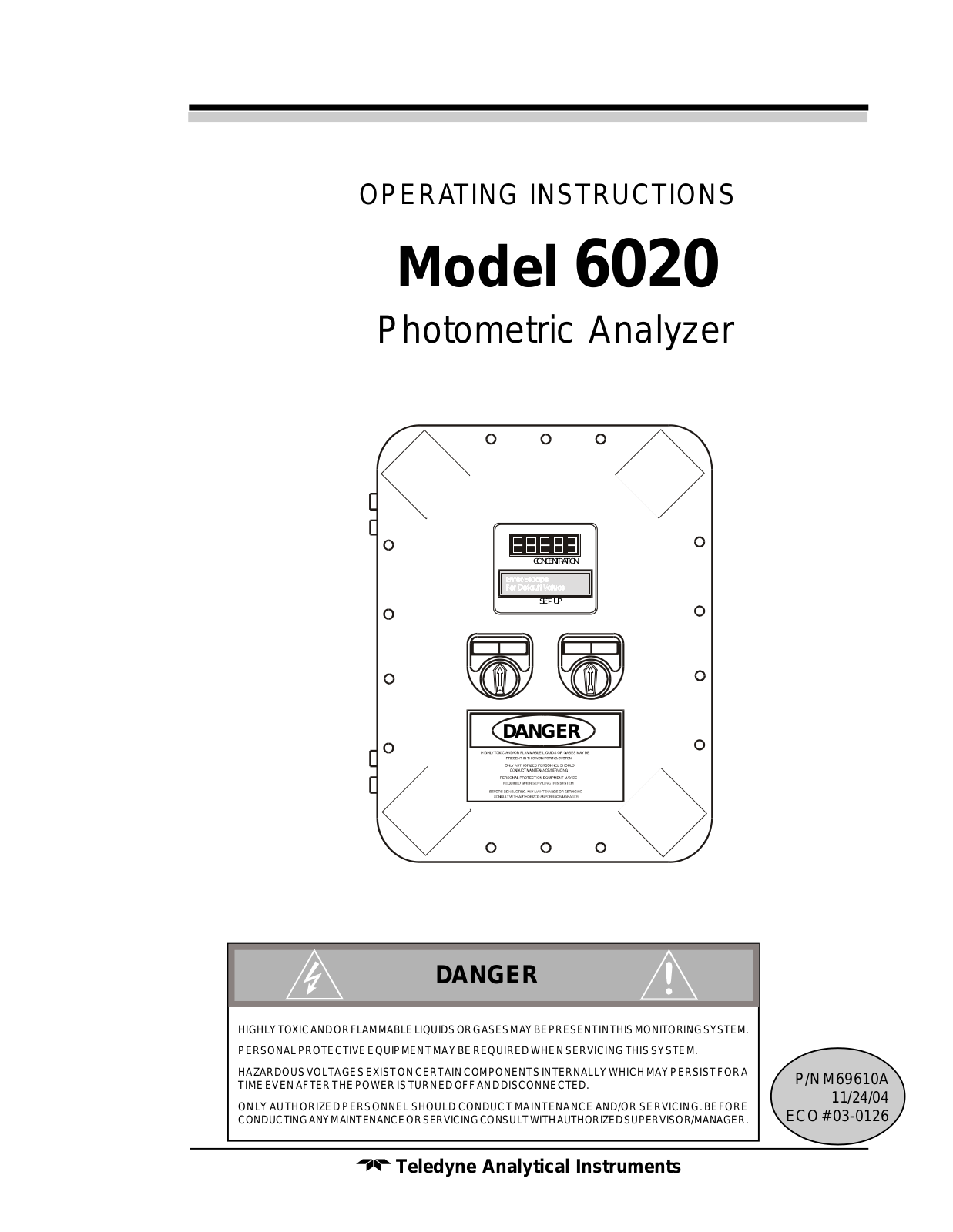 Teledyne 6020 User Manual