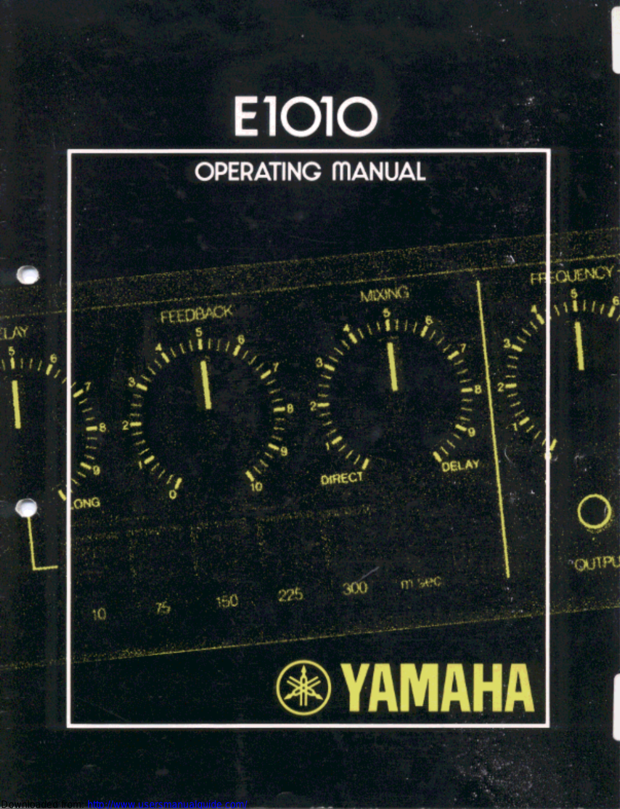 Yamaha Audio E1010 User Manual