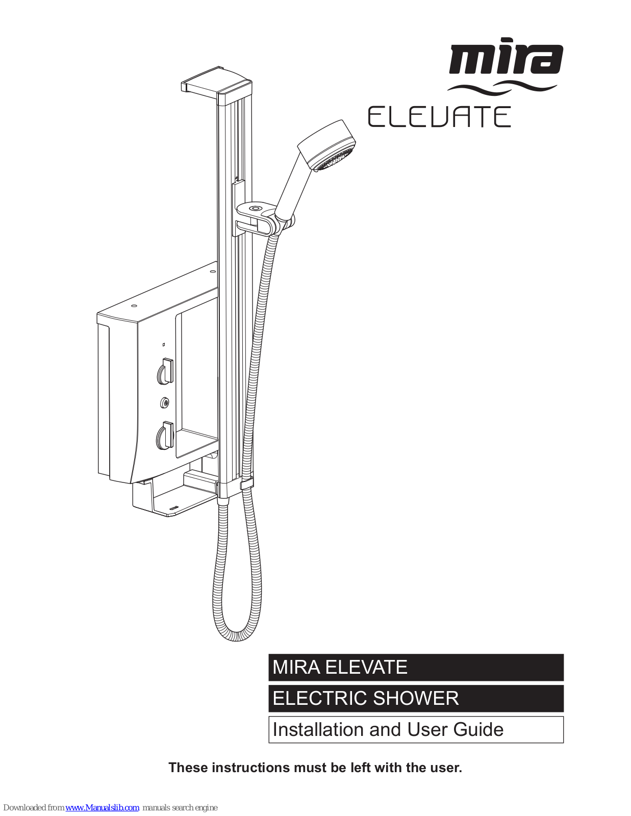 Mira Elevate Installation Manual