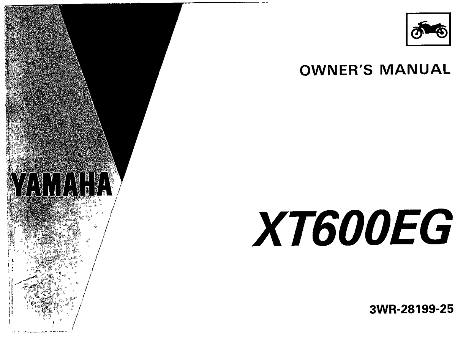 Yamaha XT600 EG 1995 Owner's manual