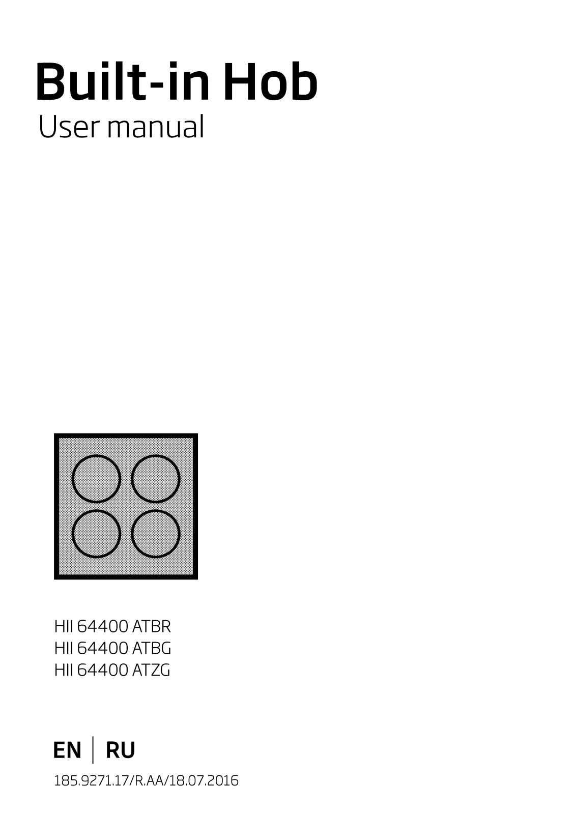 Beko HII 64400 ATZG User Manual