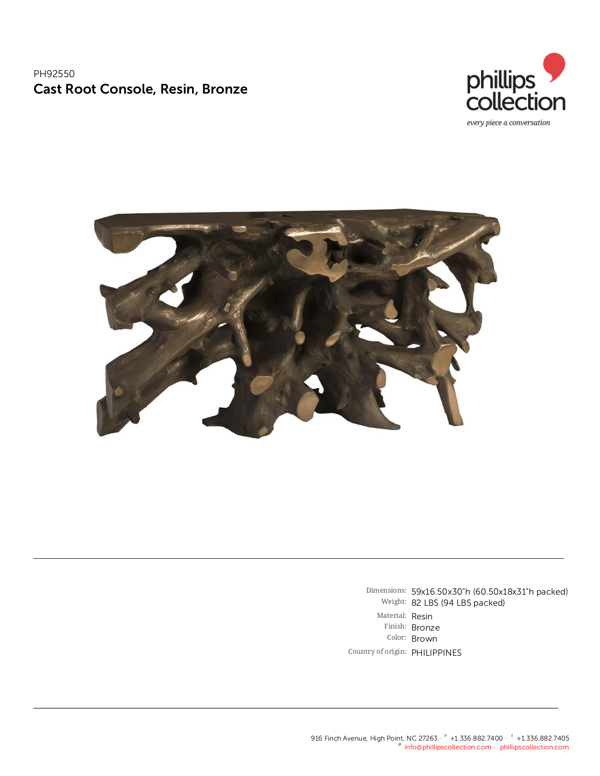 Phillips Collection TPC11241 Specifications - ManualMachine.com