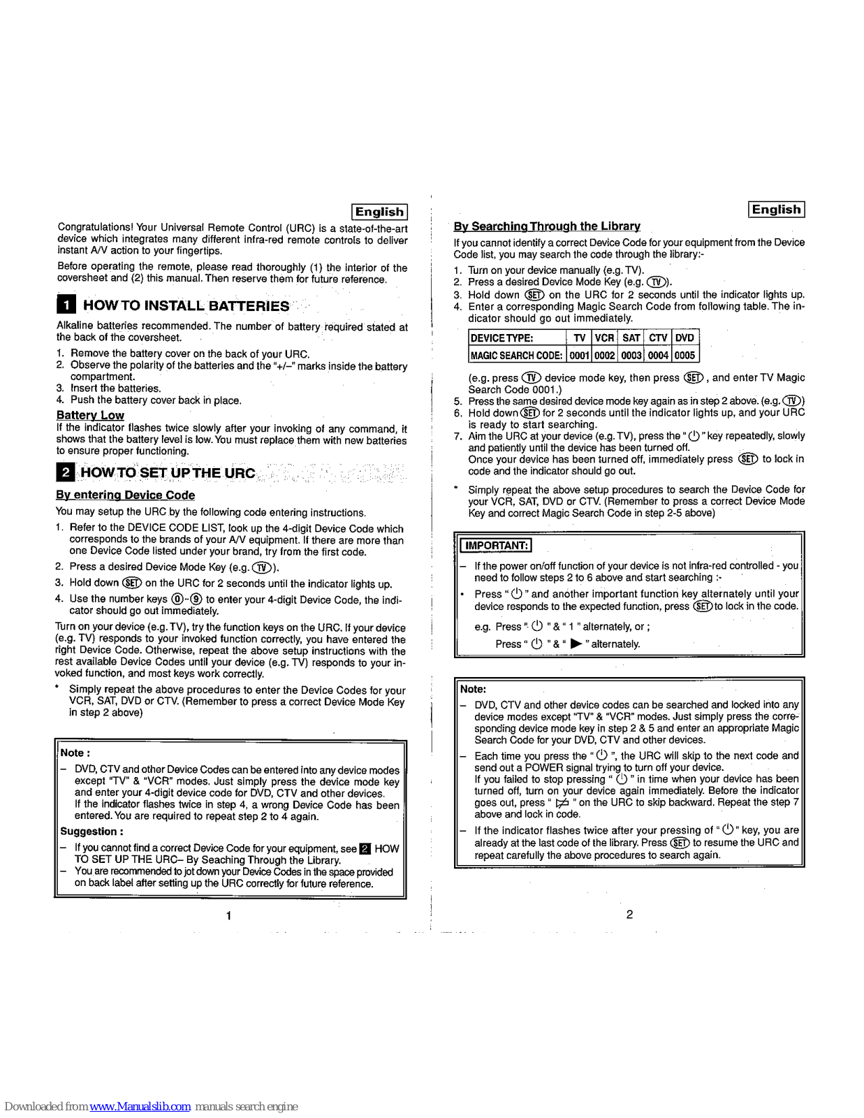 Remotec BW-0930 User Manual