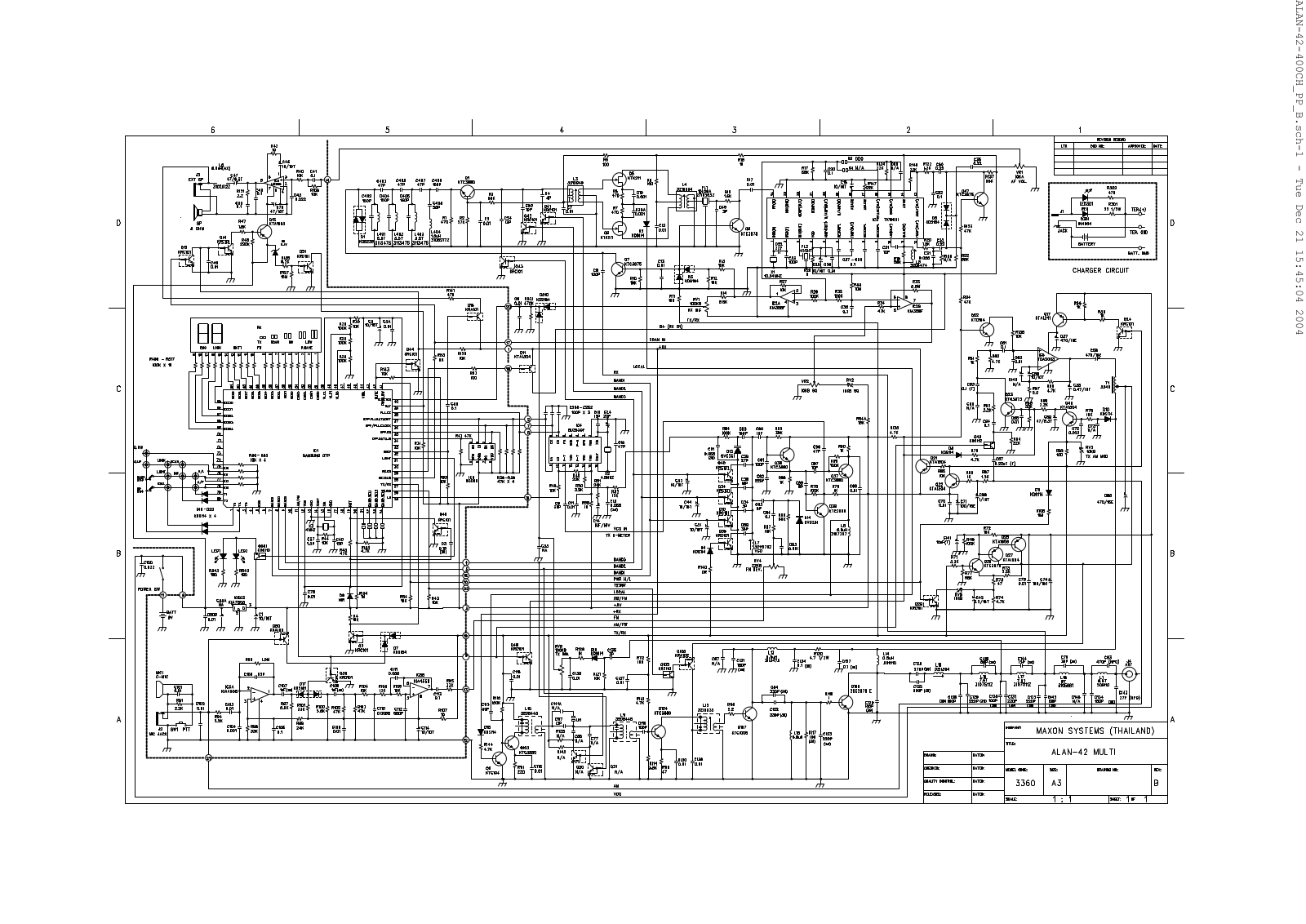 Midland Alan 42 Multi Schematic