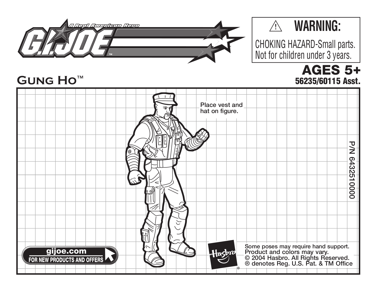 HASBRO GI Joe Gung Ho User Manual