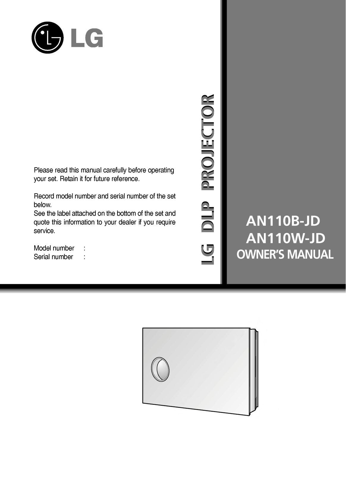 LG AN110B User Manual