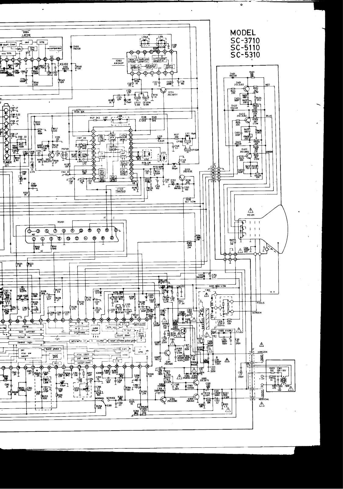 ELEKTA SC3710, SC5110, SC5310 Schematic