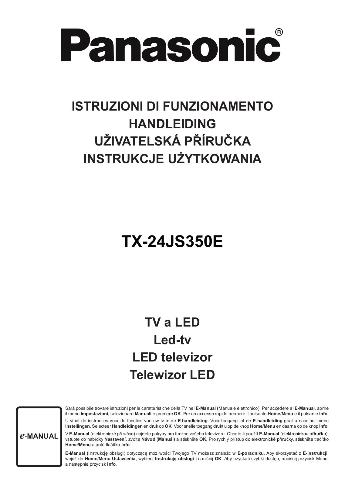 Panasonic TX-24JS350E User guide - ManualMachine.com