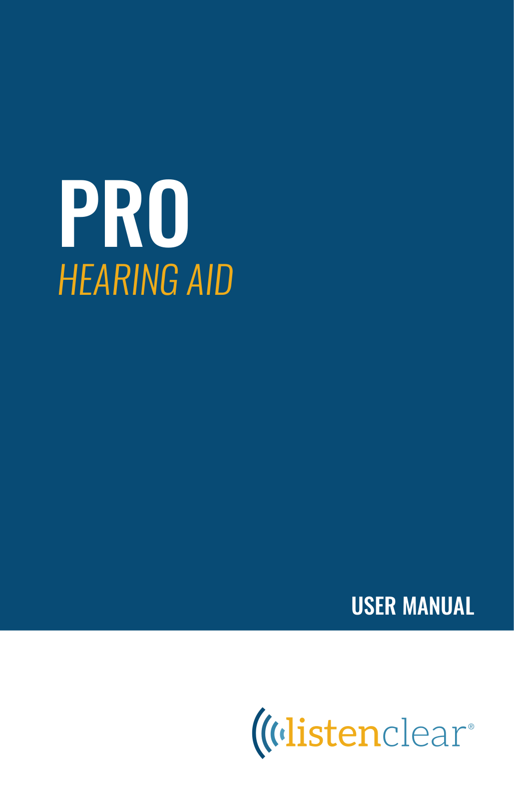 ListenClear HD290, PREMIER, PREMIER KRS50, PREMIER KRS70 User Manual - ManualMachine.com