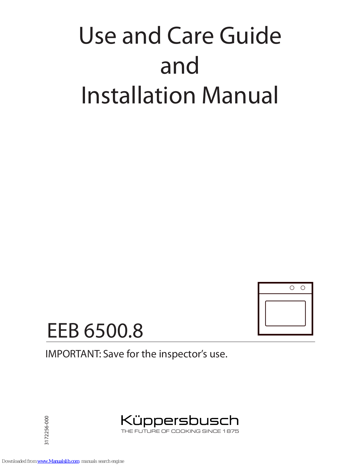 Kuppersbusch EEB 6500.8 Use And Installation Manual