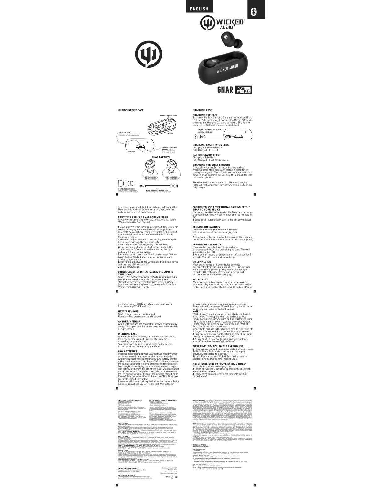 WICKED AUDIO WI TW365X User Manual