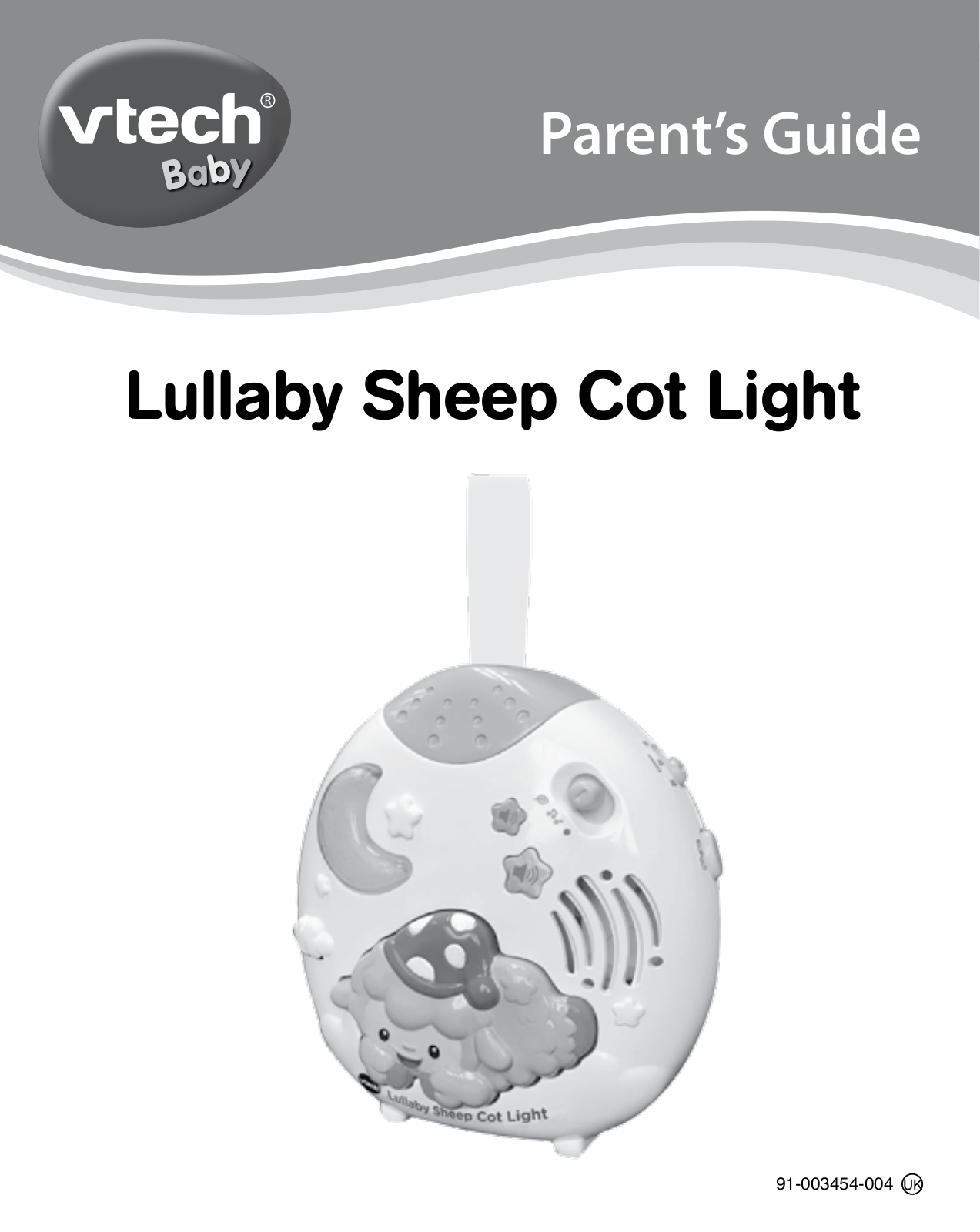 VTech Baby Lullaby Sheep Cot Light Parents' Manual