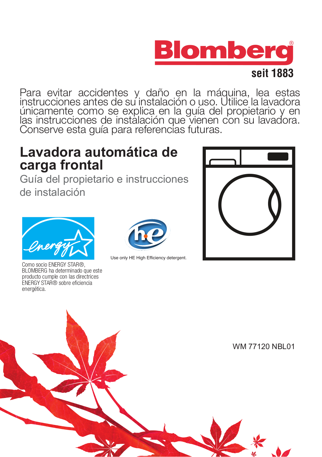 Blomberg WM77120 User Manual