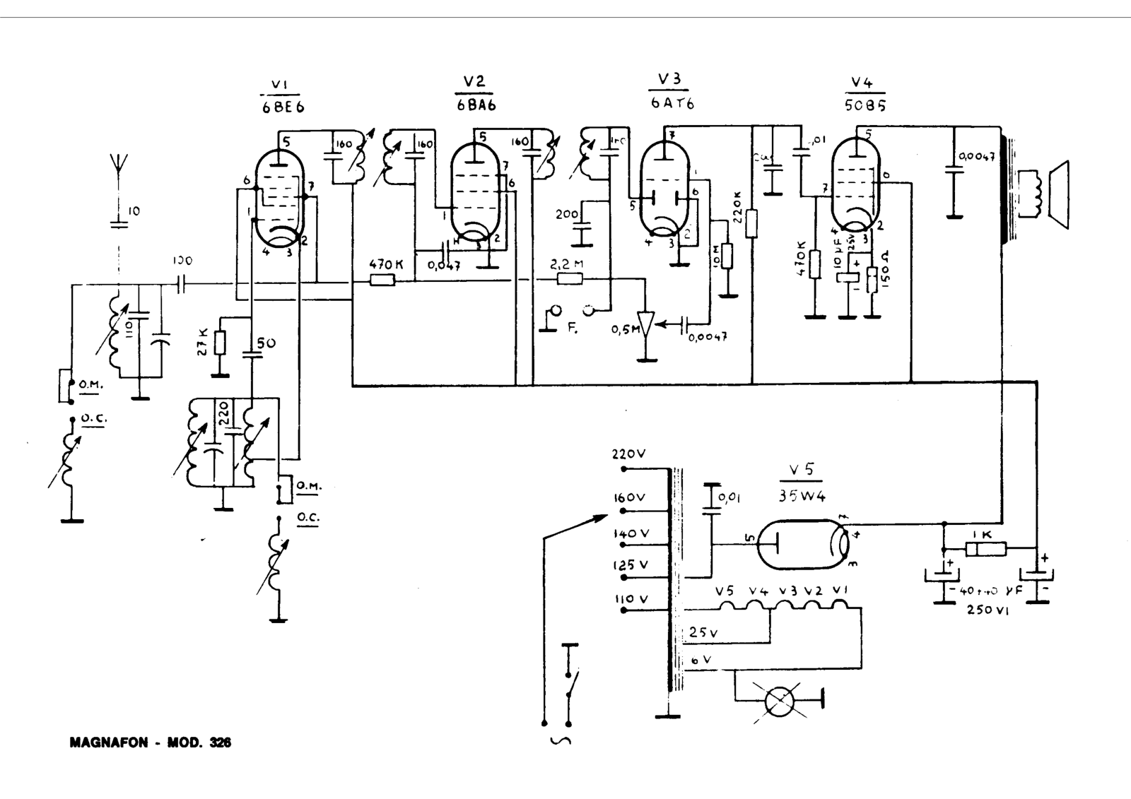 Magnafon 326 schematic