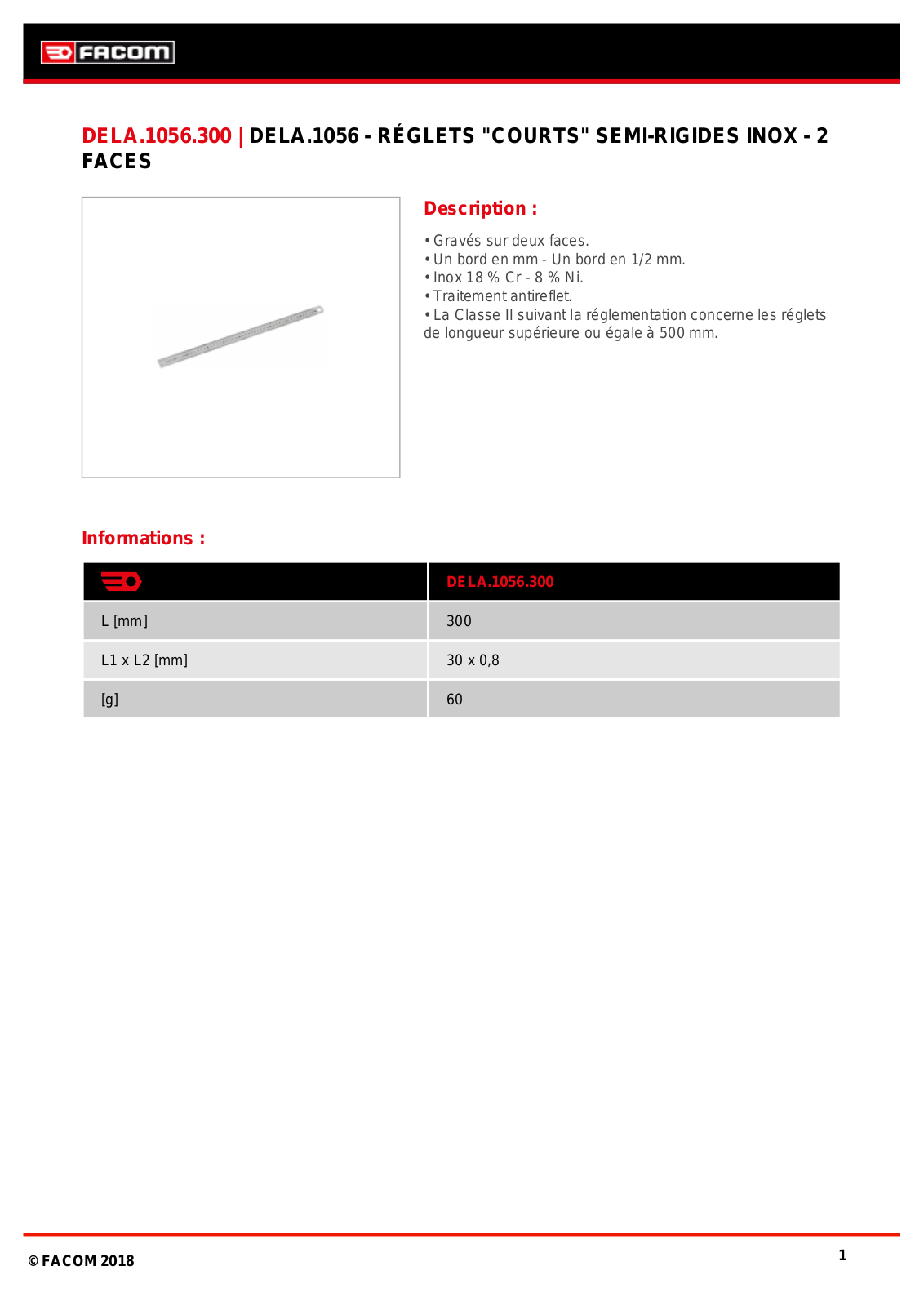 Facom DELA.1056.300 Specification - ManualMachine.com