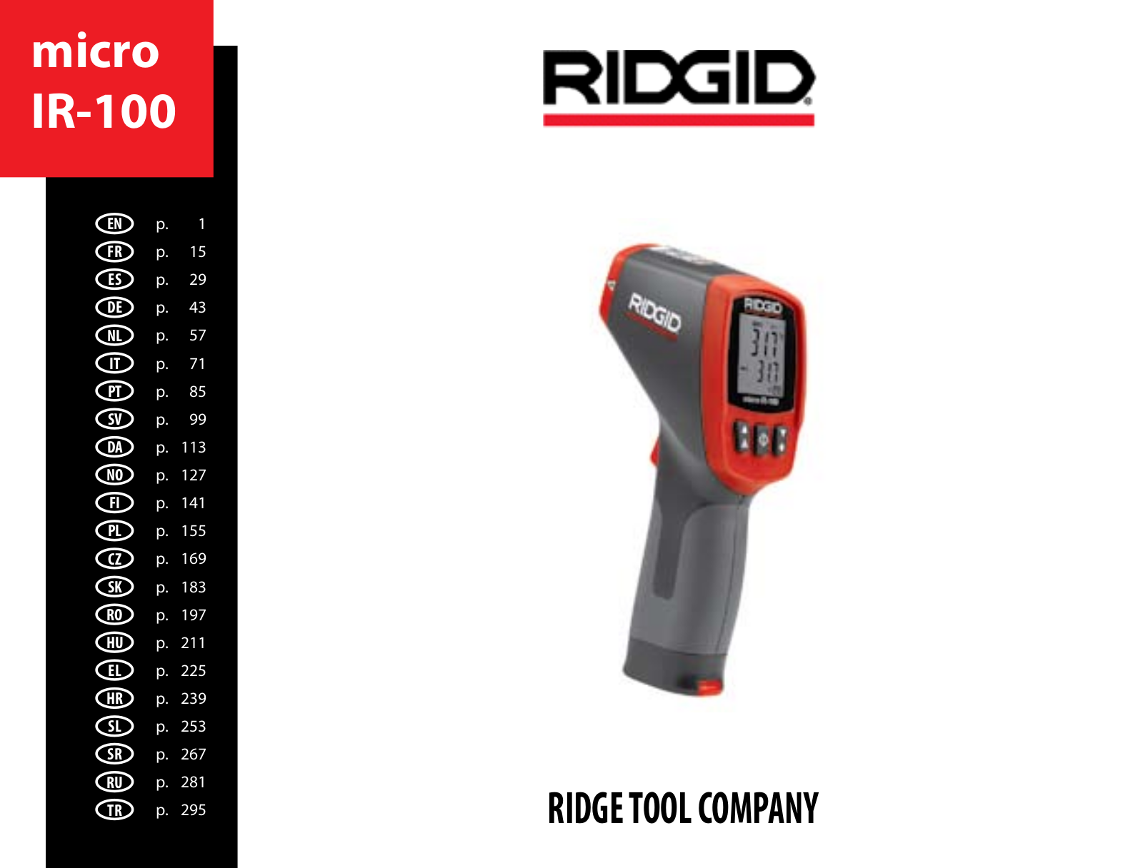 RIDGID micro IR-100 User Manual