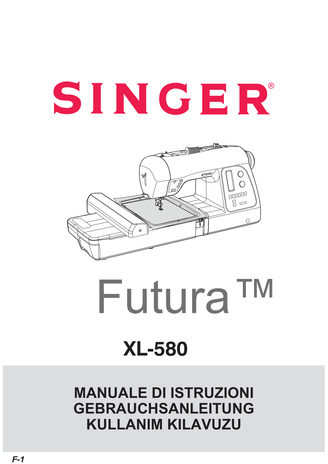 Singer XL-580 operation manual