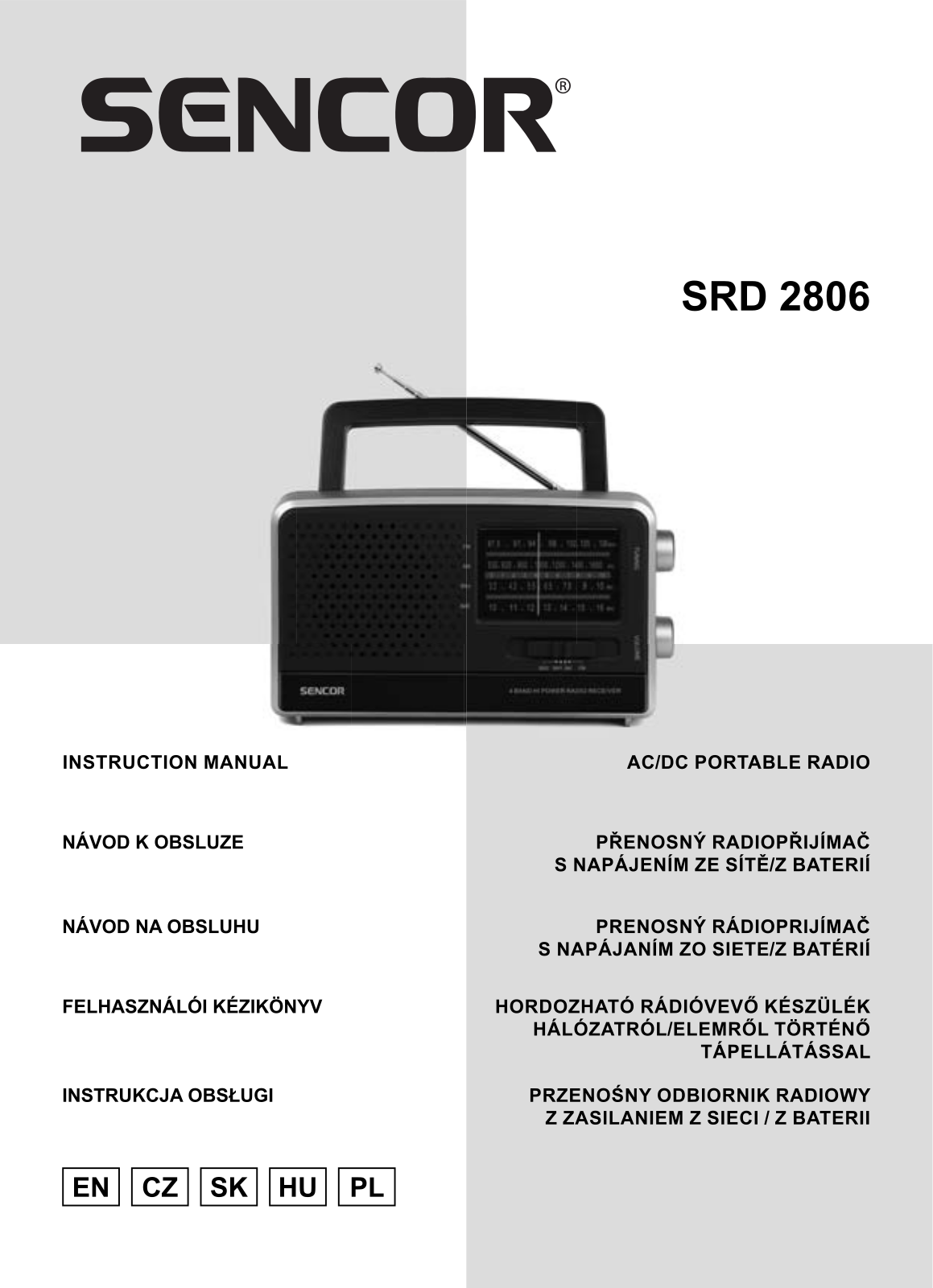 Sencor SRD 2806 User Manual