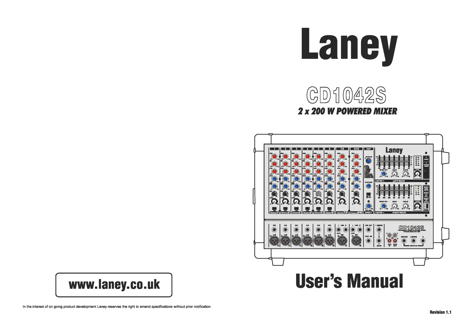 Laney Amplification CD1042S User Manual