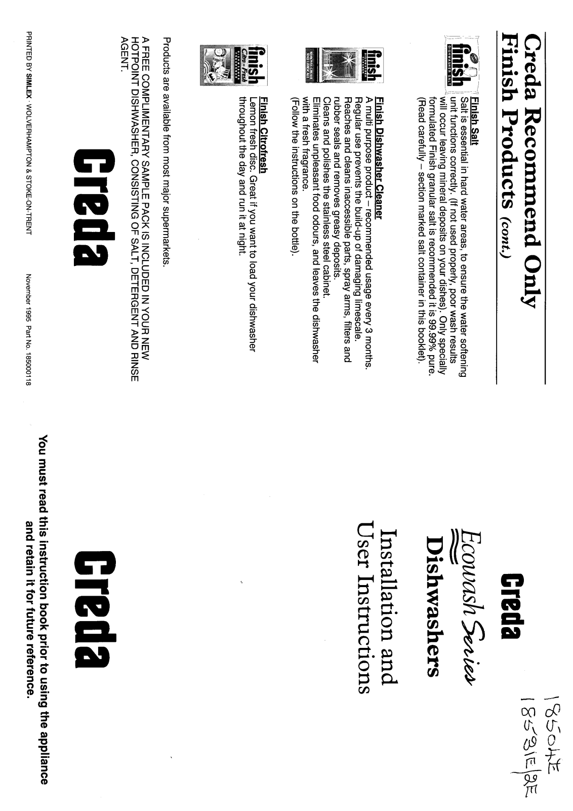 Creda HB18531E User Manual