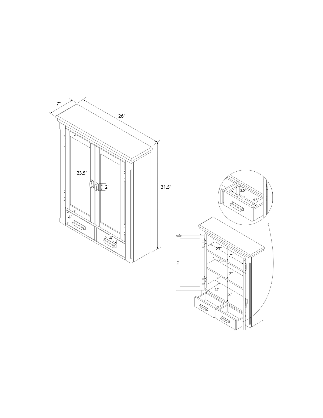 Joss & Main W008164174 Dimensions - ManualMachine.com